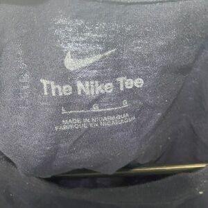Nike Navy Blue Logo Tee with White Swoosh